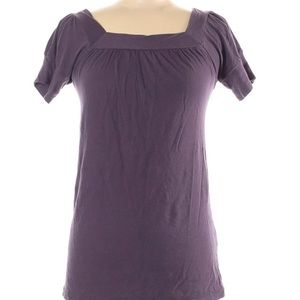 LA Made square neck 100% cotton lavender runched